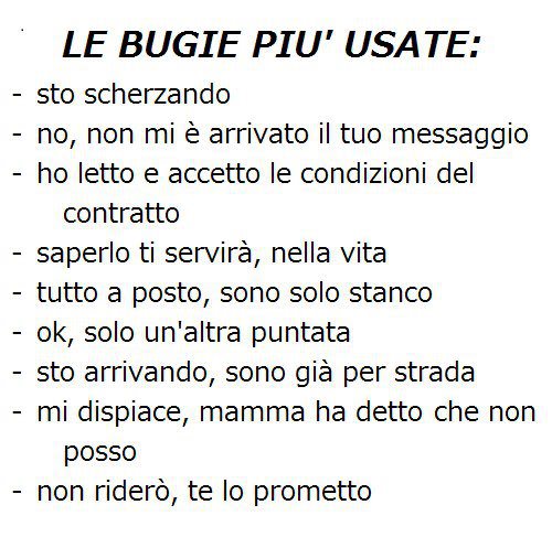 SO' QUELLE PIU' USATE !! - 06/10/2012